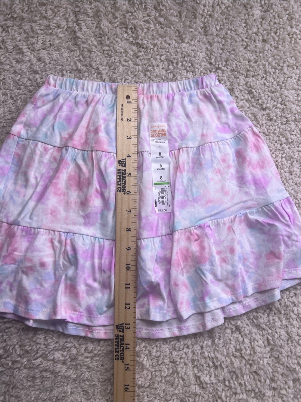 GIRLS JUMPING BEAN SCOOTER SKIRT SZ 8 NWT - Picture 2 of 8